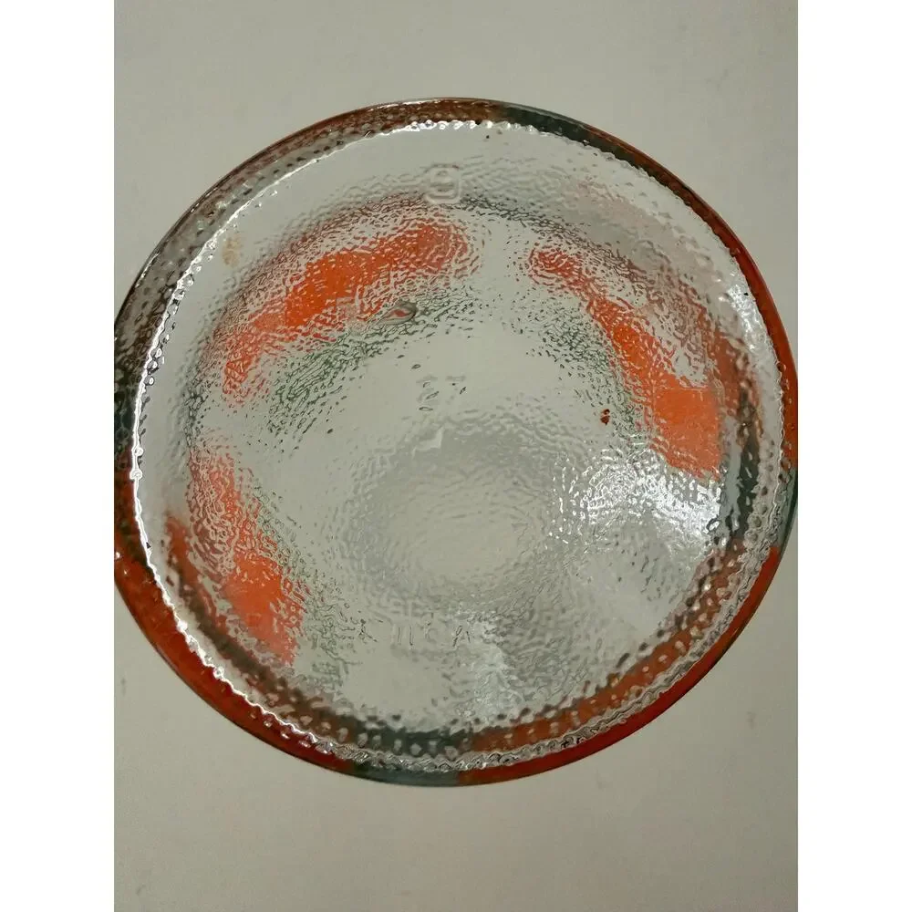 Vintage Anchor Hocking Orange Juice Carafe, Citrus Slice Glass Pitcher